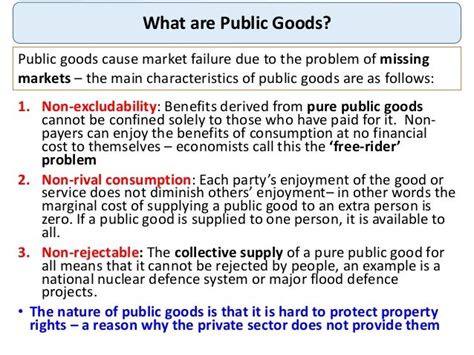 Public Goods And Private Goods