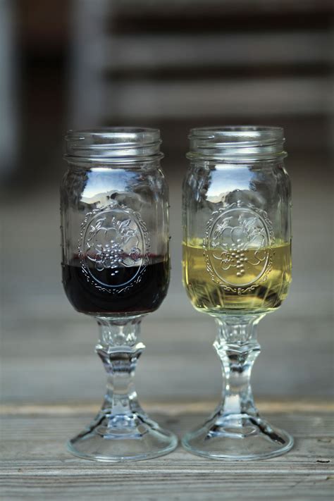 Mason Jar Wine Glasses I Have A Set Of 8 Of These Used Them At My