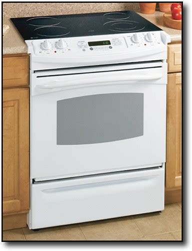 Best Buy Ge Profile 30 Self Cleaning Slide In Electric Range White On