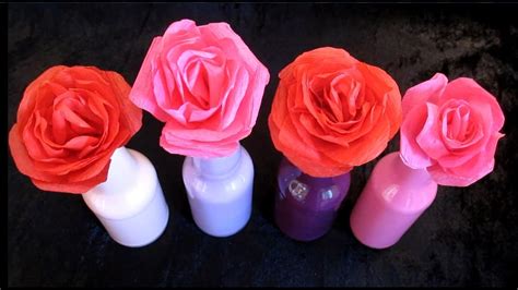 Diy Paper Rose Flower Bouquet Diy Mothers Day T