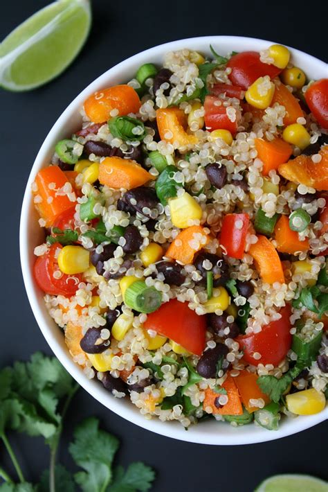 Season to taste with salt and pepper. Mexican Quinoa Salad with Cumin-Lime Dressing | The Garden ...
