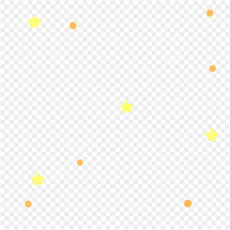 Cartoon Yellow Dot Floating Decorative Pattern Free Illustration