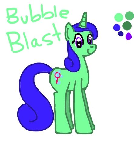 My Oc Bubble Blast W Palette My Little Pony Fim Fan