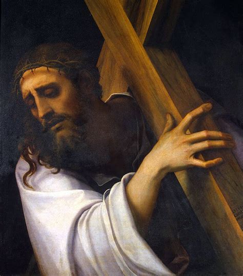 Christ Carrying The Cross Detail By Sebastiano Del Piombo