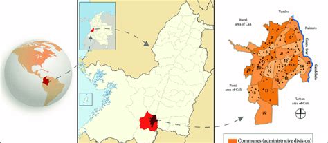 Cali Valle Del Cauca Colombia Geopolitical Map License