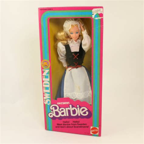 vintage 1982 mattel swedish barbie dolls of the world for sale online ebay