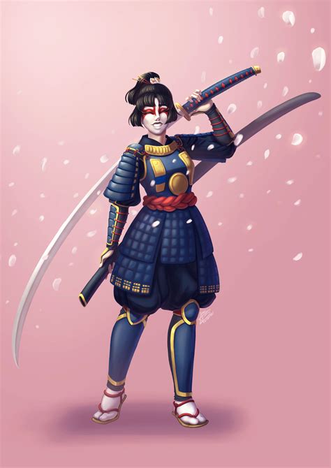 Artstation Samurai Girl Matsu Mia