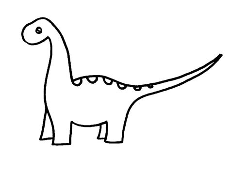 Solange lass ich die outlines hier in der gallery rumgammeln, und. Easy Drawings Of Dinosaurs Cute Dinosaur Drawing Easy ...