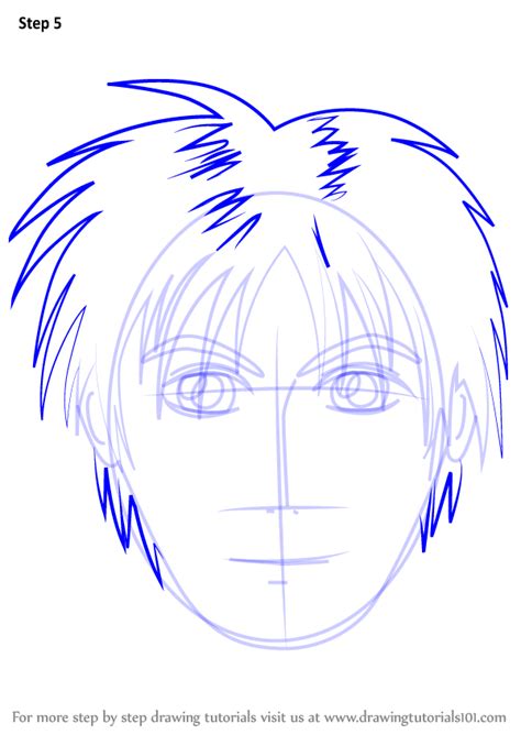 Learn How To Draw Anime Boy Face Face Step By Step Drawing Tutorials