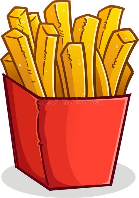 Embalado de producto de cocina, productos de supermercado y comida enlatada. French Fries In A Box Cartoon Stock Vector - Illustration of snack, board: 61784151