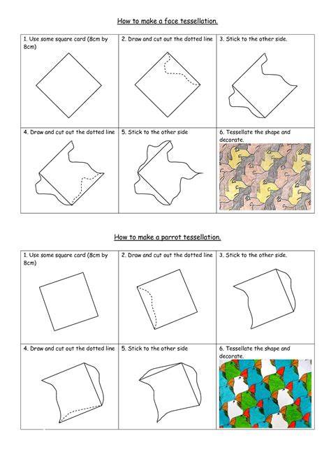 Tessellation Worksheets Grade 6 Kidsworksheetfun