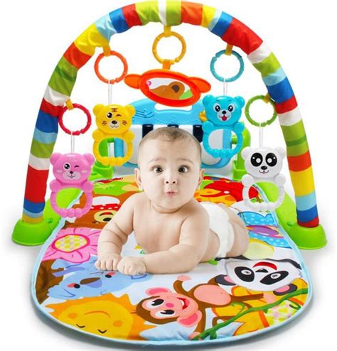 Amazon Whyqz Baby Fitnessカーペット3 In 1多機能ピアノクロール再生マット子教育おもちゃ293 X 246