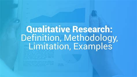 Quantitative research and examples of quantitative research questions can be: Qualitative Research: Definition, Methodology, Limitation ...