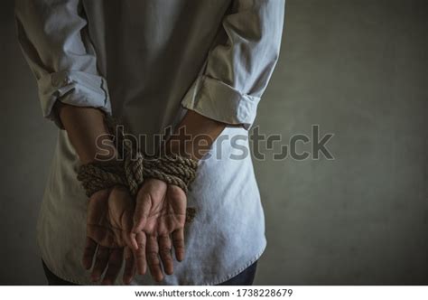 Woman Hands Tied Behind Back Images Stock Photos Vectors