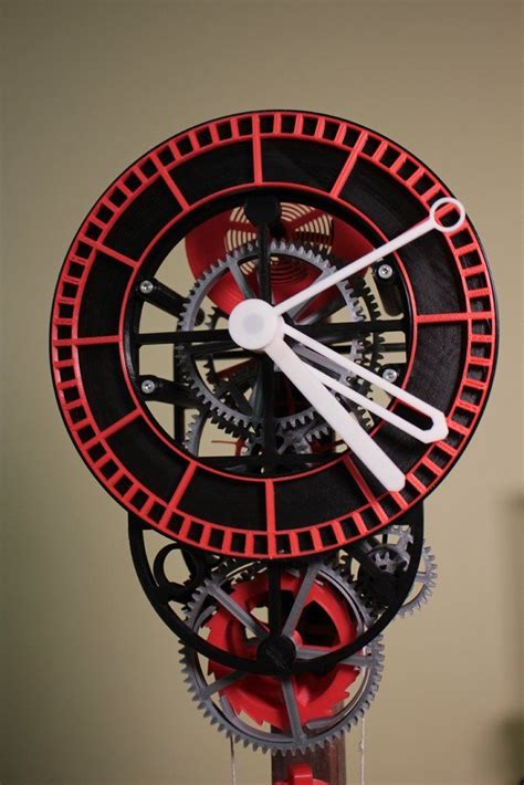 3d Printed Mechanical Clock With Anchor Escapement By Pavelraus