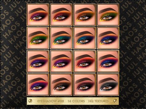 Julhaos Cosmetic Patreon Eyeshadow 88 The Sims 4 Catalog