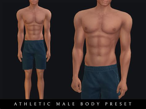 Athletic Male Body Preset Preset Teen To Lutessasims