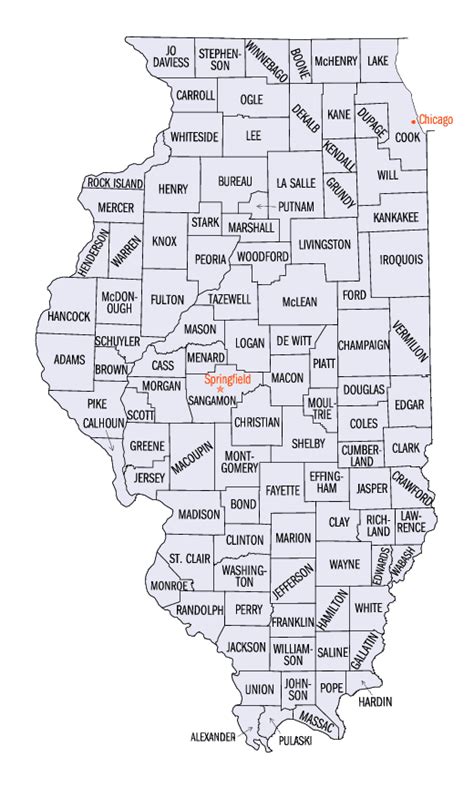 Illinois Counties History And Information