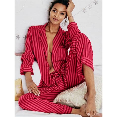 Victorias Secret The Afterhours Satin Pajama 60 Liked On Polyvore