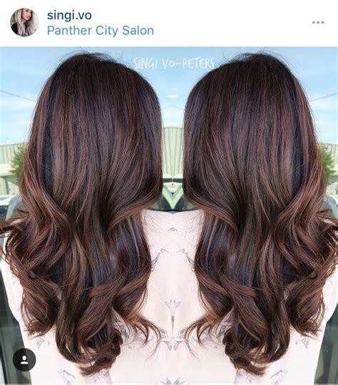 dimensional brunette dark hair dye brown hair balayage perfect hair