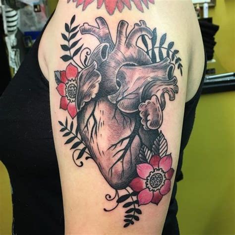 120 Realistic Anatomical Heart Tattoo Designs For Men 2021 With Meanings Open Heart Tattoo