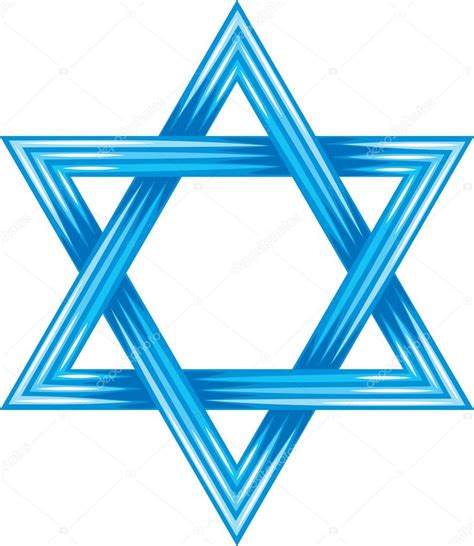 Estrela De Davi Símbolo De Israel — Vetor De Stock © Tribaliumivanka