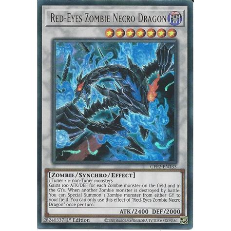 Yu Gi Oh Trading Card Game Gfp2 En133 Red Eyes Zombie Necro Dragon