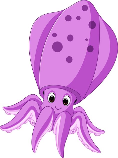 Cute Squid Cartoon 7916373 Vector Art At Vecteezy