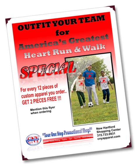 Outfit Your Team For Americas Greatest Heart Run Walk Cny Awards