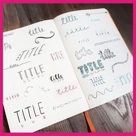 Bullet Journal Header Ideas And Doodle Banners Anjahome Bullet