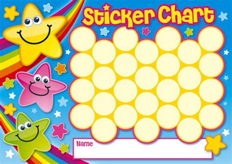 The template is only part of a reward system for kids wherein you would place a sticker or some sort of symbol o the chart whenever your child performs a good behavior. Live and Learn: No Quick Sticker Charts Here!