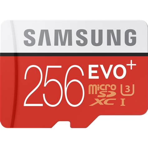 Samsung 256gb Evo Microsdxc Memory Card With Sd Mb Mc256ga Bandh
