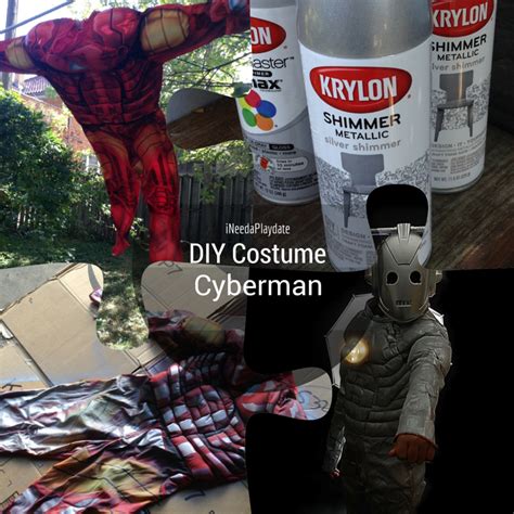 This was made as a halloween costume, but doctor's coat and scrubs could easily be a christmas or birthday gift…or just something fun to make for a fun dress up surprise! DIY Doctor Who Cyberman Costume - iNeed a Playdate