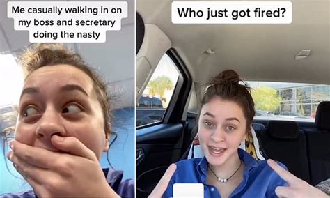 Teen Gets Fired After Pretending To Catch Her Boss Having Sex For Tiktok Daily Mail Online
