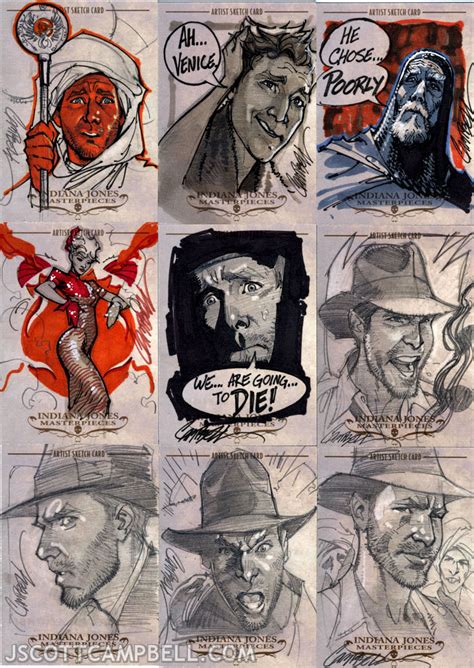 Indiana Jones Sketch Cards 3 By J Scott Campbell On Deviantart