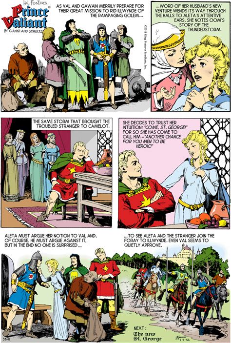 Old Fashioned Comics Hal Fosters Prince Valiant Sunday