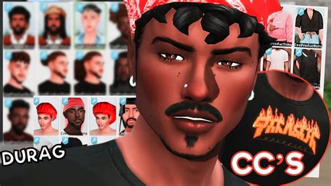 🚬ccs Durag Bandana Ccs Estilo Hip Hop Estilosos🖤 The Sims 4