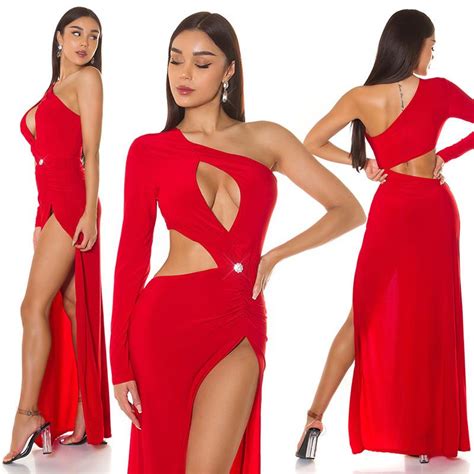 Comprar Vestido De Fiesta Con Aberturas Rojo Vestidos Largos Fiesta