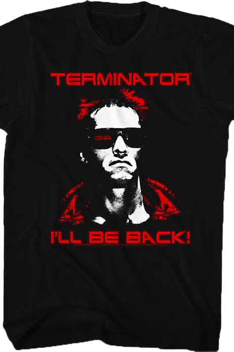 Terminator Ill Be Back T Shirt Terminator Mens T Shirt
