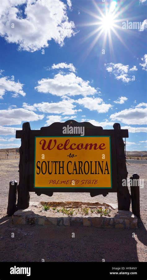 South Carolina Welcome Sign High Resolution Stock Photography And