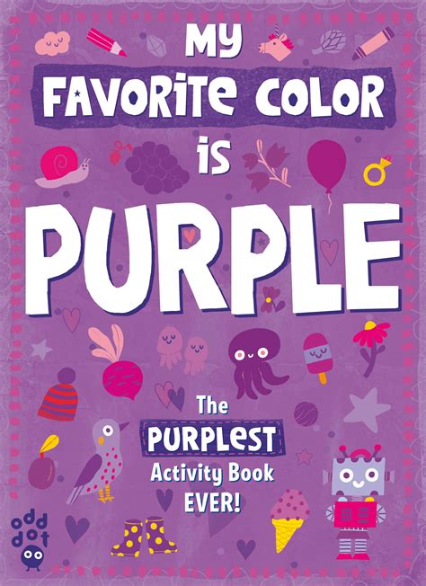my favorite color activity book purple odd dot