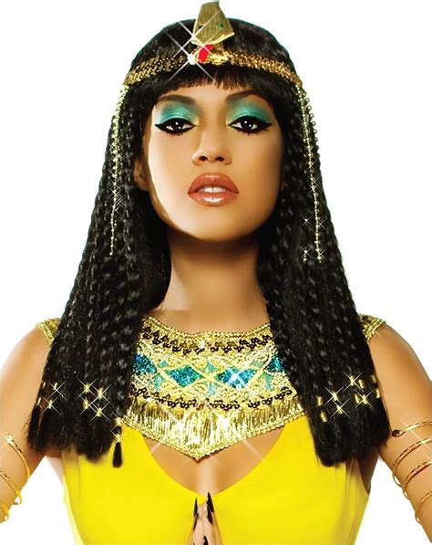 cleopatra wig woman egypt queen black hair gold beads cleopatra accessorie headpie dance