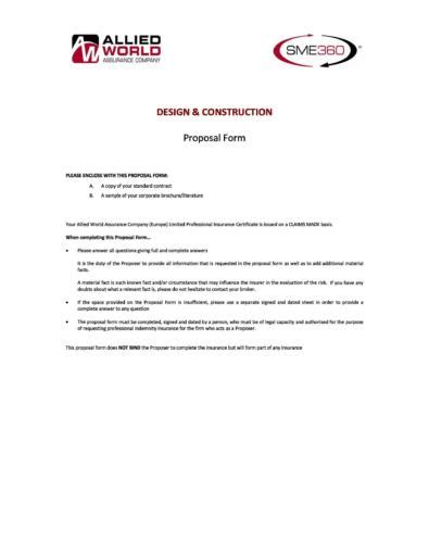 31 Construction Proposal Template And Construction Bid Forms
