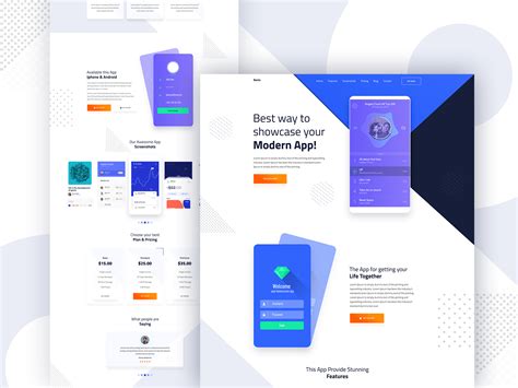 Multipurpose premium html5 website template allows you to buy. Mobile App Landing Page PSD Template - UpLabs