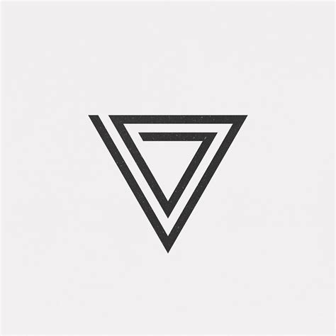 The Triangle Logo Is Black And White