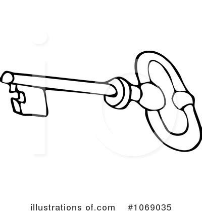 And i'm not sure how to make it smaller, but. Skeleton Key Clipart #1069035 - Illustration by djart