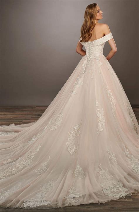 Marys Bridal Mb4072 Embroidered Off Shoulder Tulle Ballgown