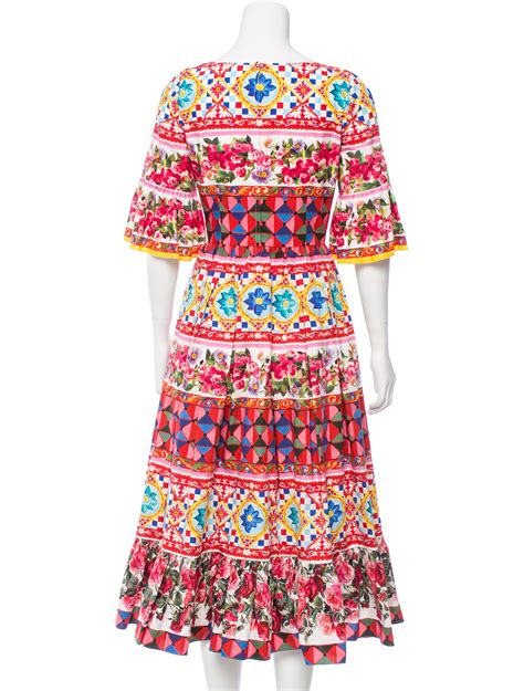 Dolce And Gabbana 2017 Mambo Print Dress Clothing Dag76016 The Realreal