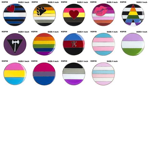 Rainbow Pin Lgbt Badge Pride Lapel Pin Gay Pride Bisexual Rainbow Badge Pins Broochbadges