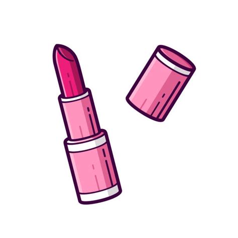 White Pink Lipstick Illustrations Royalty Free Vector Graphics And Clip